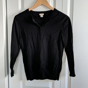 Three quarter length black cardigan